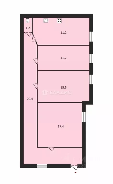 3-к кв. Санкт-Петербург Заозерная ул., 4 (76.9 м) - Фото 1