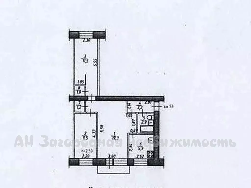 3-к кв. Хабаровский край, Хабаровск Тихоокеанская ул., 85 (54.5 м) - Фото 1