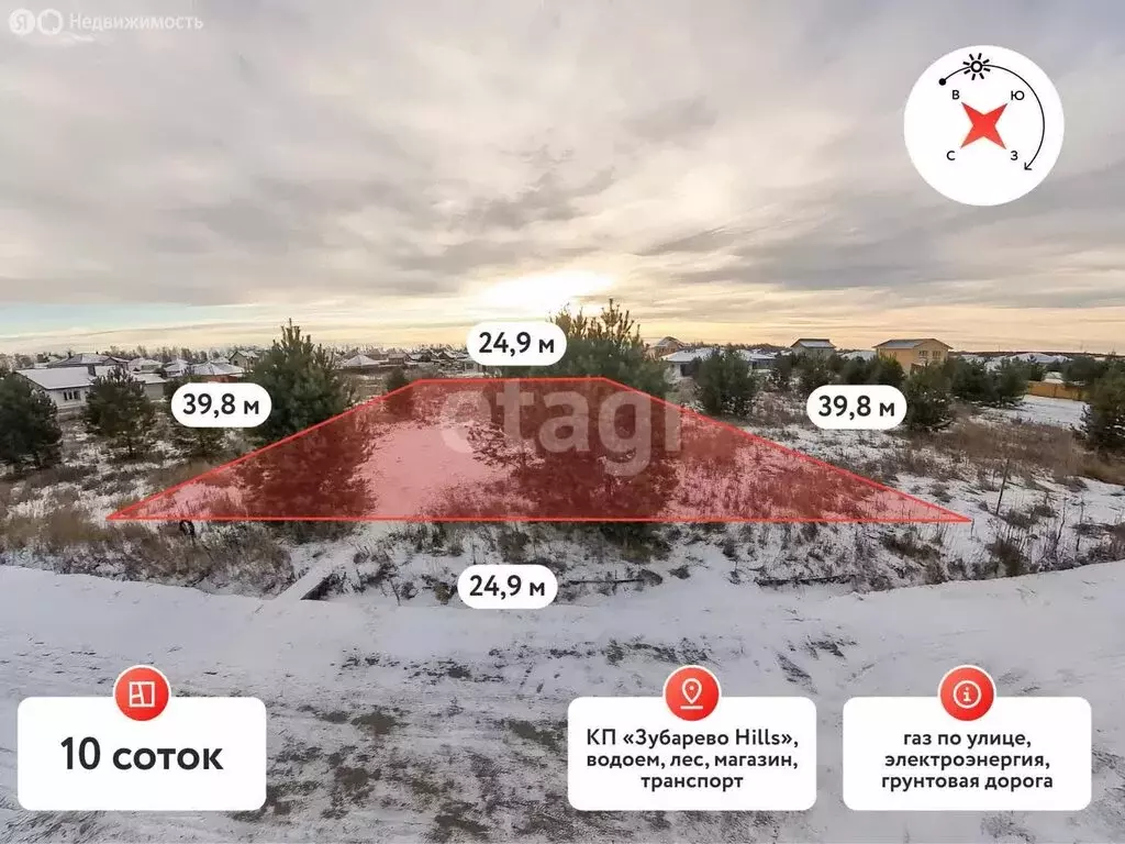 Участок в село Перевалово, коттеджный посёлок Зубарево хилс, Почтовая ... - Фото 2