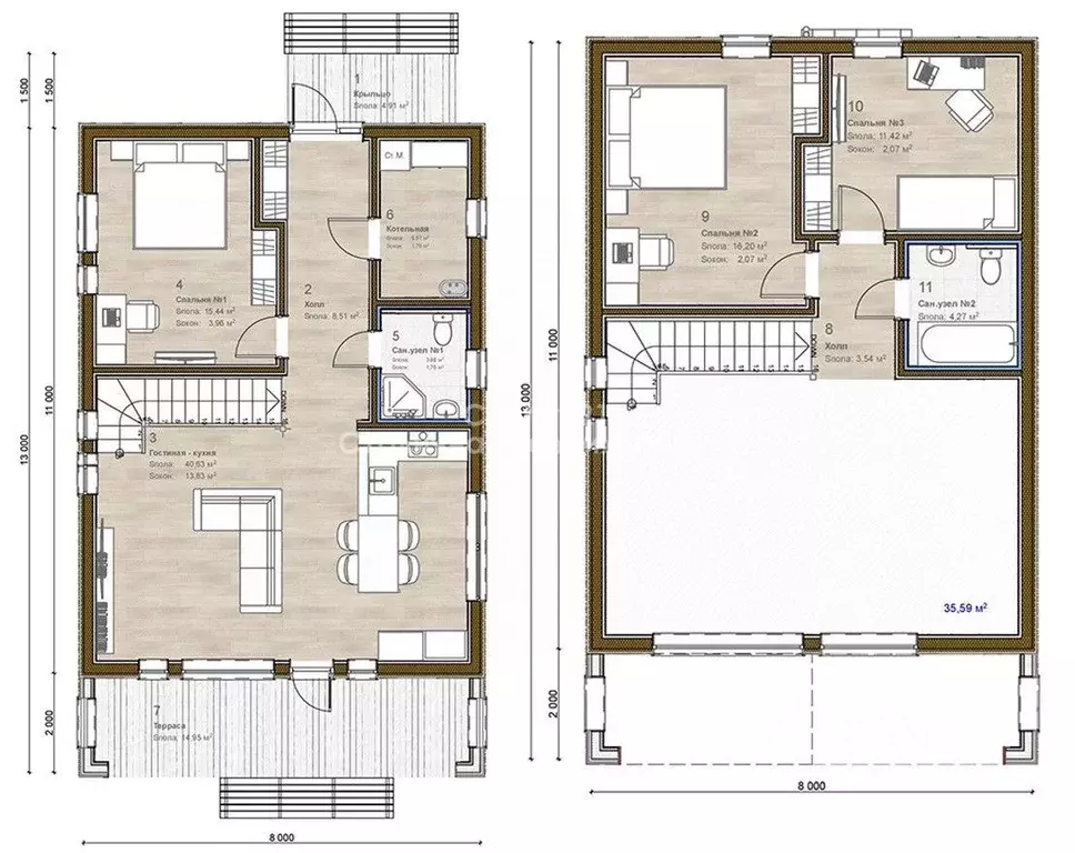 Дом в Московская область, Подольск городской округ, д. Северово  (143 ... - Фото 2