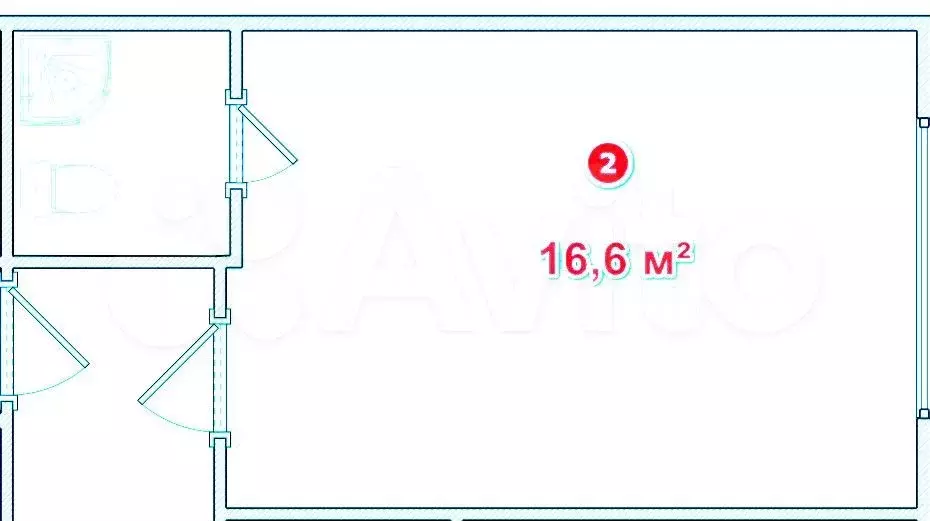 Квартира-студия, 16,6 м, 1/9 эт. - Фото 0