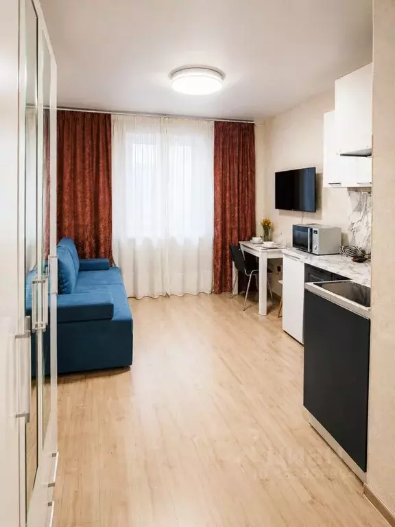 Студия Москва Окская ул., 28К2 (17.7 м) - Фото 1