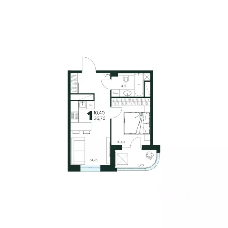 1-к кв. Московская область, Химки Сходня мкр, Первомайская ул., ... - Фото 1