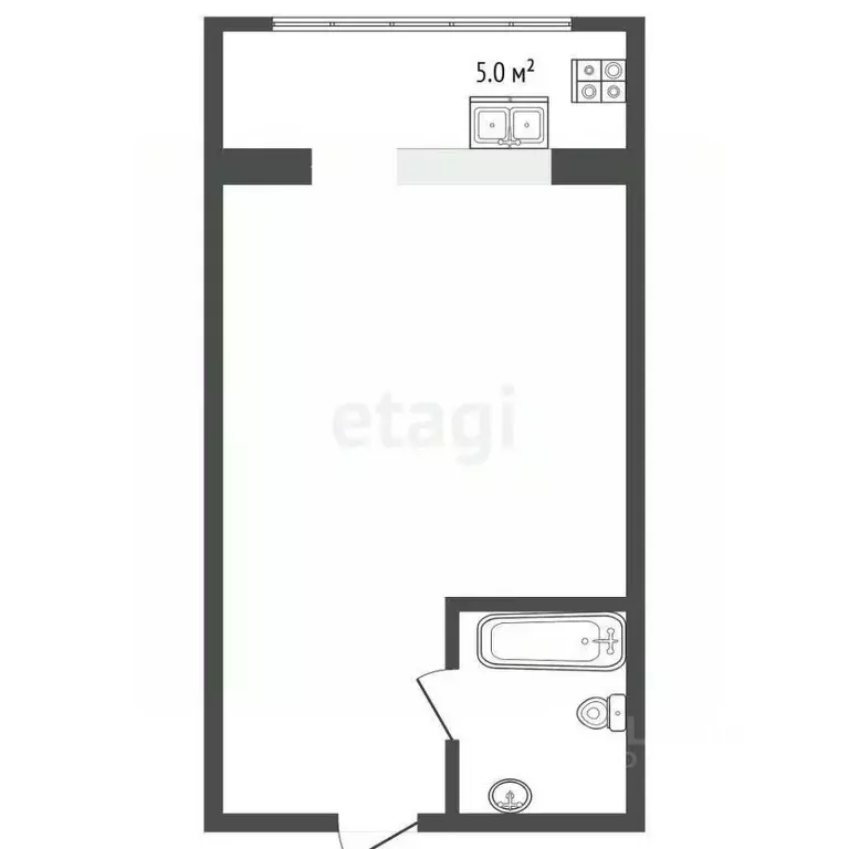 Студия Тюменская область, Тюмень Олимпийская ул., 34 (13.3 м) - Фото 2