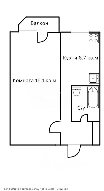 1-к кв. Московская область, Яхрома Дмитровский городской округ, ... - Фото 1