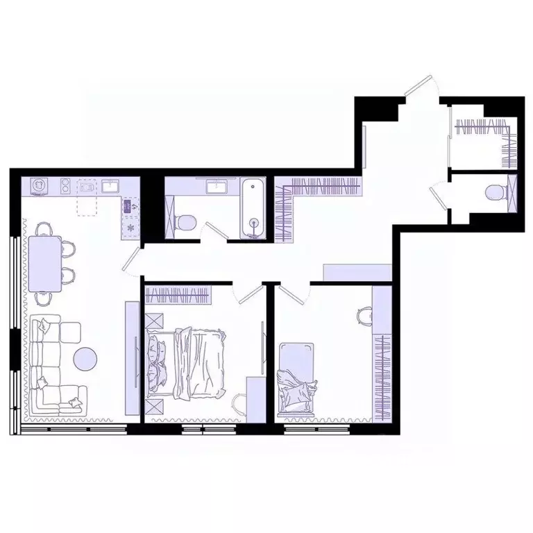 3-к кв. Приморский край, Владивосток Днепровская ул., 25к5 (64.0 м) - Фото 2