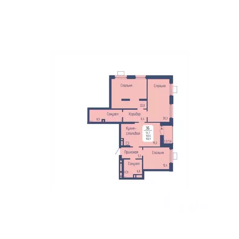 3-к кв. Красноярский край, Красноярск Свободный просп. (102.1 м) - Фото 1