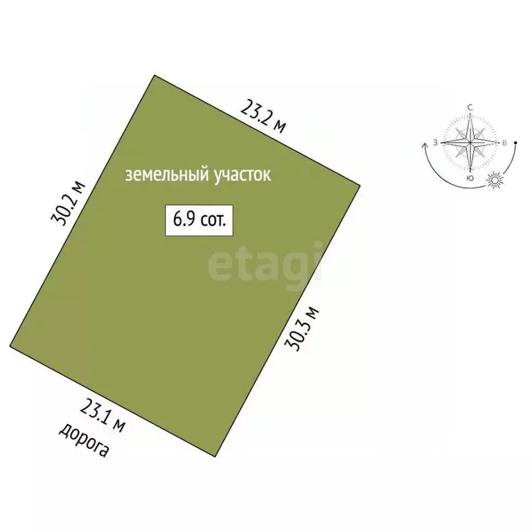 Участок в Мордовия, Лямбирский район, Берсеневское с/пос, Альтерра кп  ... - Фото 1