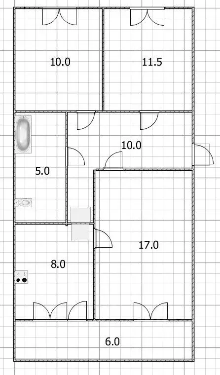 3-к кв. Башкортостан, Уфа ул. Кирова, 41 (60.6 м) - Фото 1