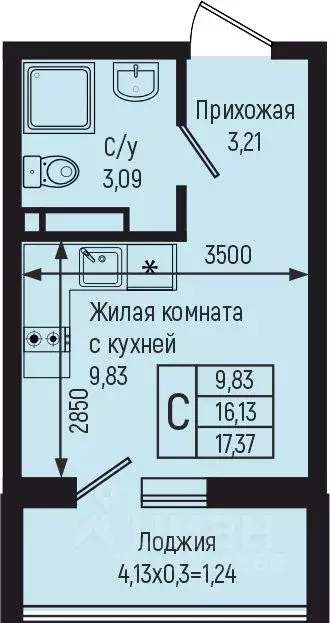 Студия Краснодарский край, Туапсинский муниципальный округ, с. Небуг ... - Фото 0