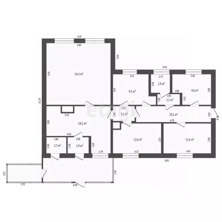 Дом в Тюменская область, Нижнетавдинский муниципальный округ, с. ... - Фото 2