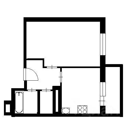 2-к кв. Тульская область, Тула ул. Кирова, 19 (50.4 м) - Фото 1