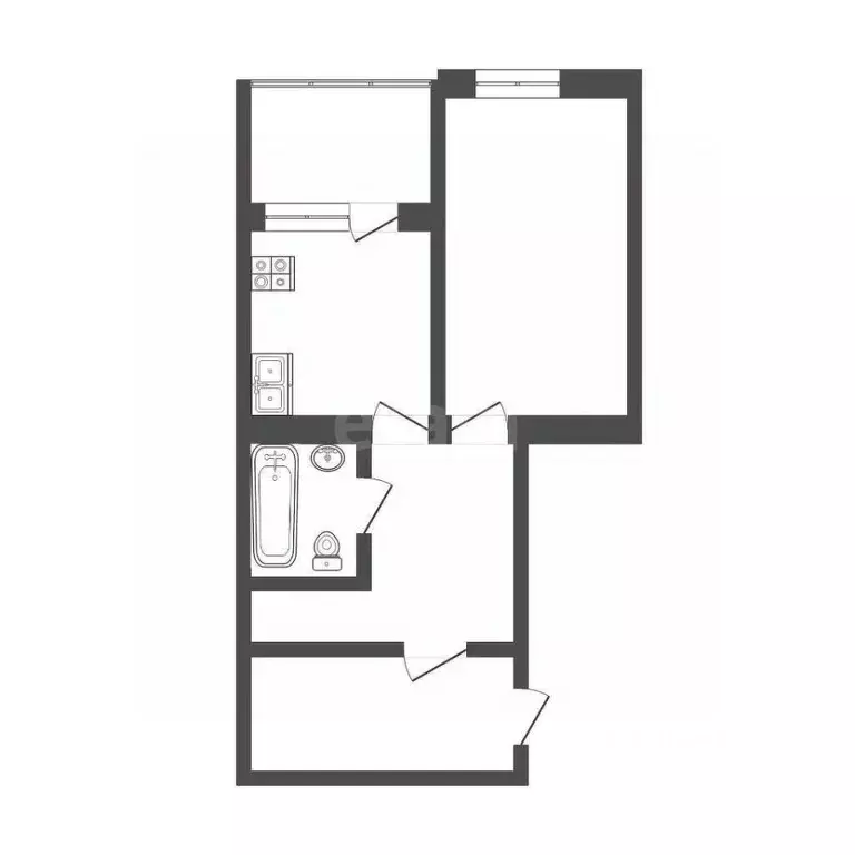 1-к кв. Севастополь ул. Героев Бреста, 25 (41.5 м) - Фото 1