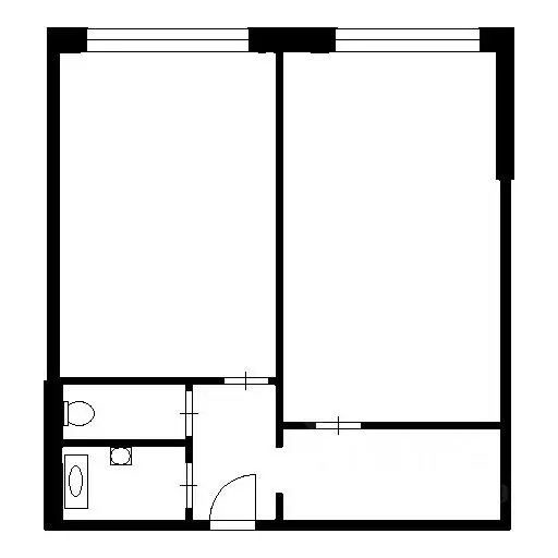 2-к кв. башкортостан, уфа кольцевая ул, 195 (46.0 м) - Фото 1