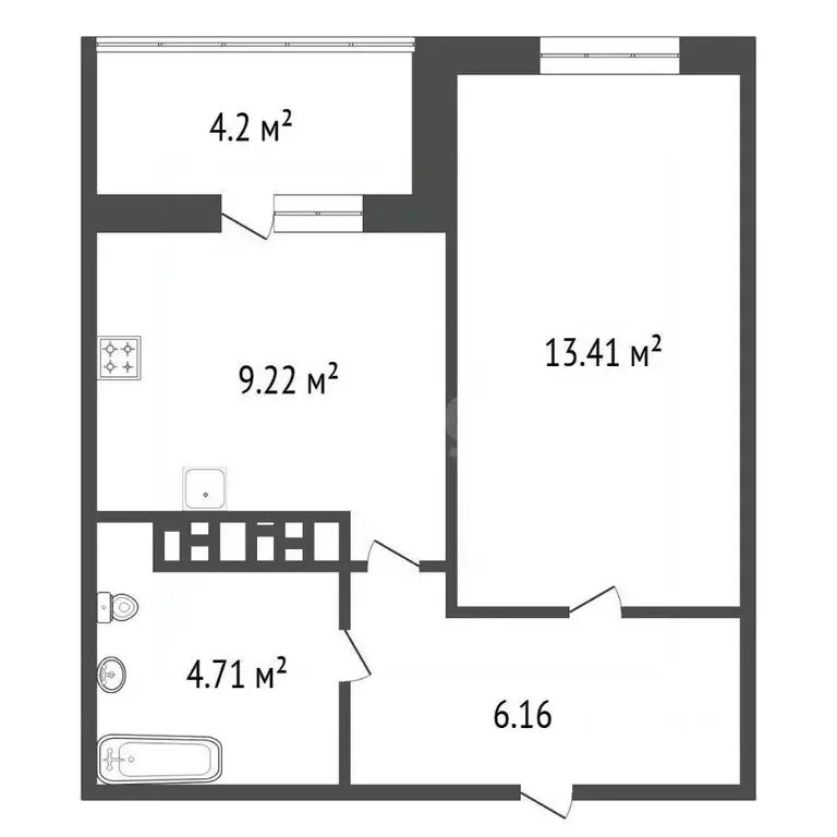 1-к кв. Иркутская область, Иркутск ул. Румянцева, 48 (34.1 м) - Фото 2