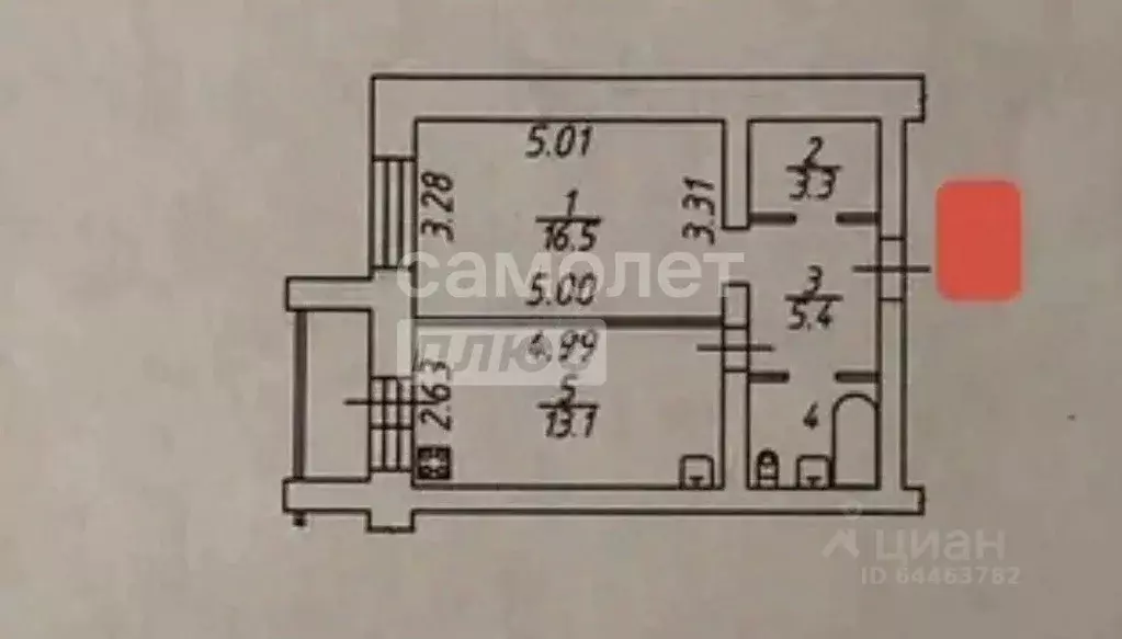 1-к кв. Вологодская область, Вологда Дальняя ул., 24 (42.0 м) - Фото 2
