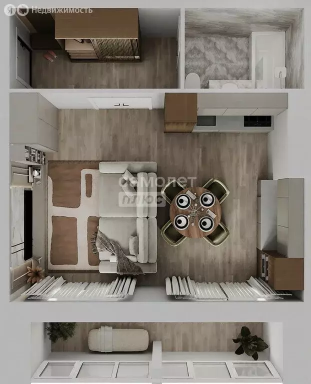 1-комнатная квартира: Омск, улица Леонида Маслова, 8 (38.6 м) - Фото 2