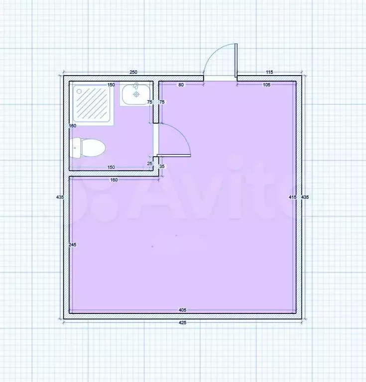 Квартира-студия, 17,5 м, 1/12 эт. - Фото 0