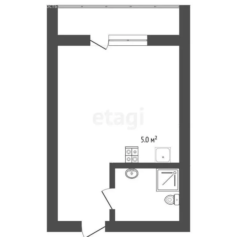 Квартира-студия: Тюмень, Полевая улица, 109к1 (24.5 м) - Фото 0