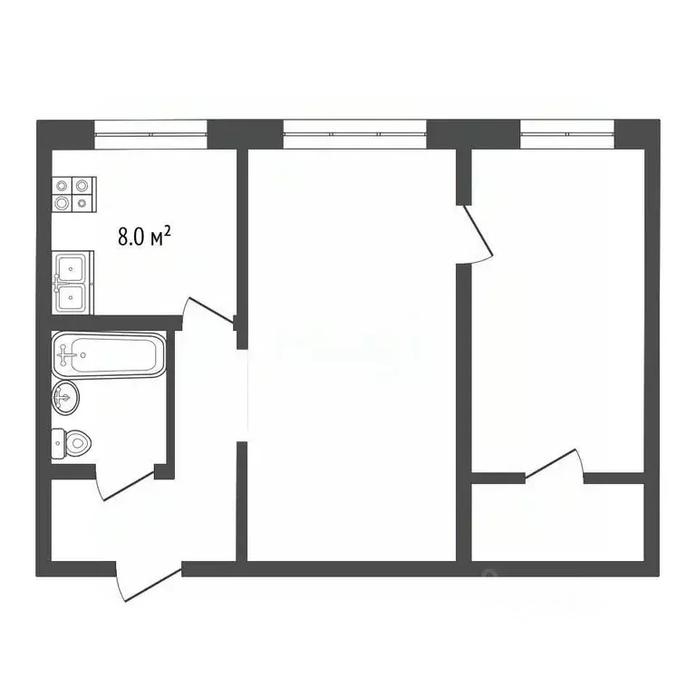2-к кв. Тамбовская область, Мичуринск ул. Мира, 10 (44.7 м) - Фото 2