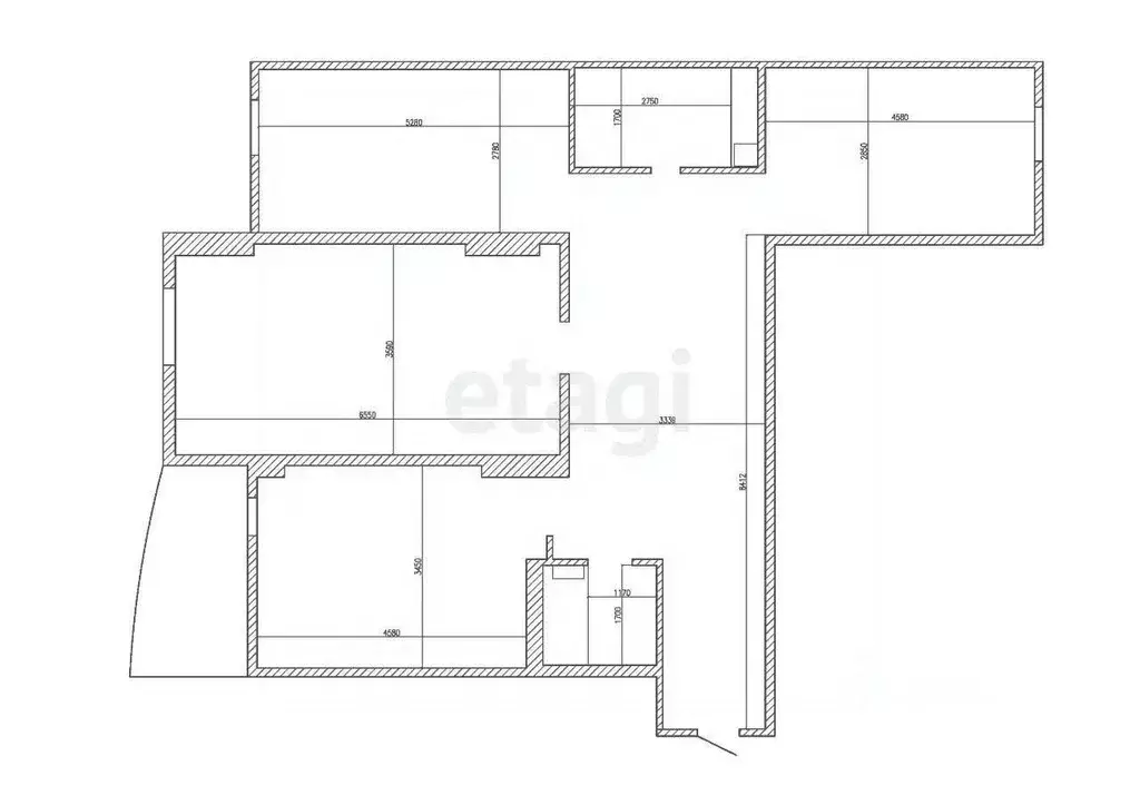 3-к кв. Татарстан, Казань Чистопольская ул., 71а (96.9 м) - Фото 1