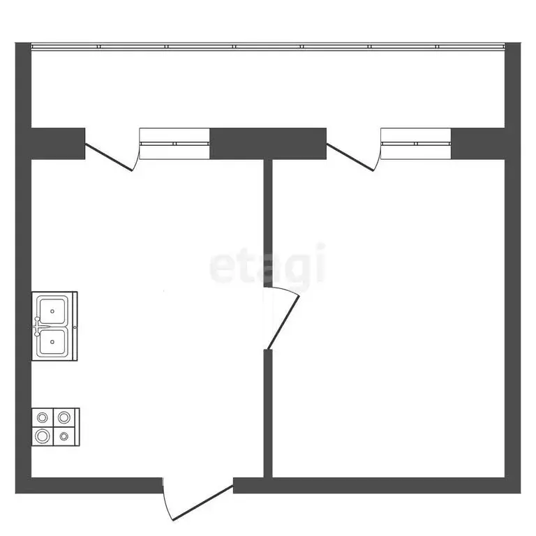2-комнатная квартира: Тамбов, Звёздный переулок, 13А (23 м) - Фото 0