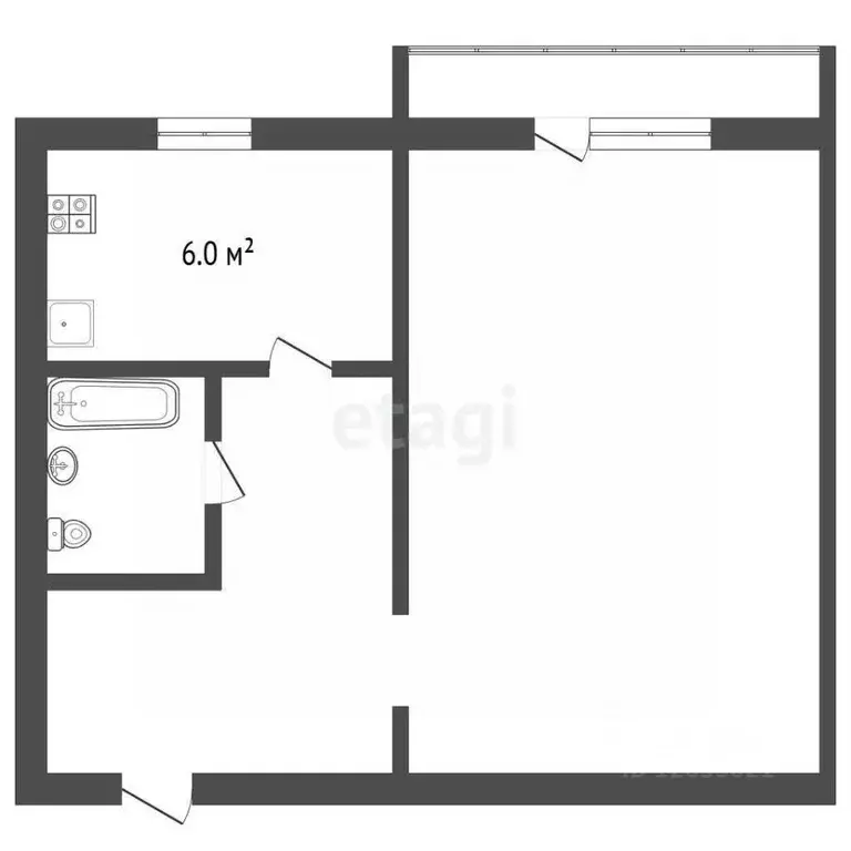 1-к кв. Костромская область, Нерехта ул. Металлистов, 8 (29.5 м) - Фото 1