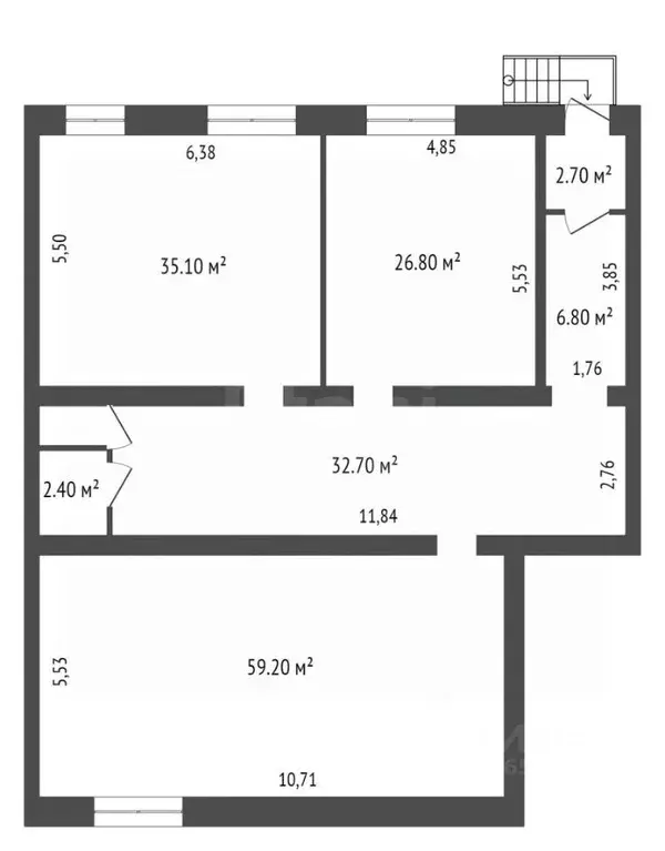 Офис в Новосибирская область, Новосибирск Новогодняя ул., 24/2 (167 м) - Фото 2