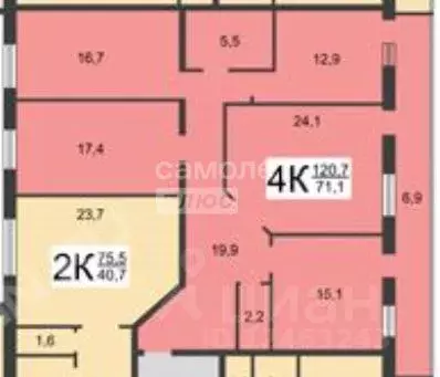 4-к кв. Нижегородская область, Нижний Новгород ул. Невзоровых, 47 ... - Фото 2