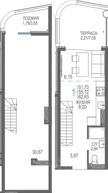 1-к кв. Крым, Сакский район, Лесновское с/пос, с. Прибрежное Розовое ... - Фото 0