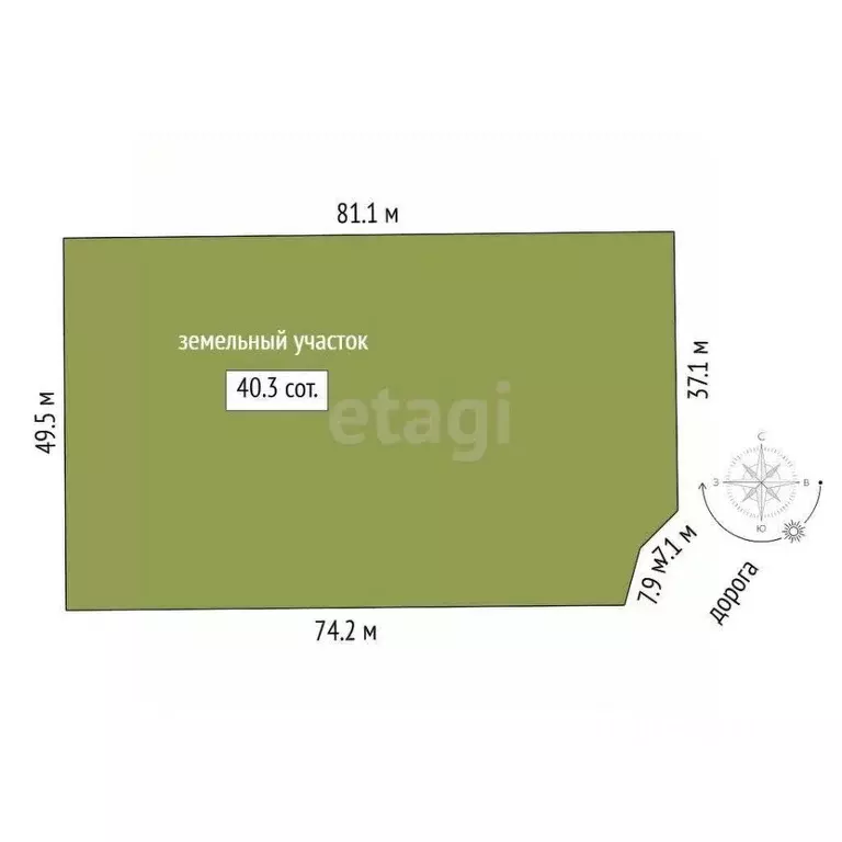 Участок в Тюменская область, Тюменский муниципальный округ, ... - Фото 1