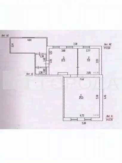 Дом в Алтайский край, Барнаул ул. Халманова, 65А (58 м) - Фото 1