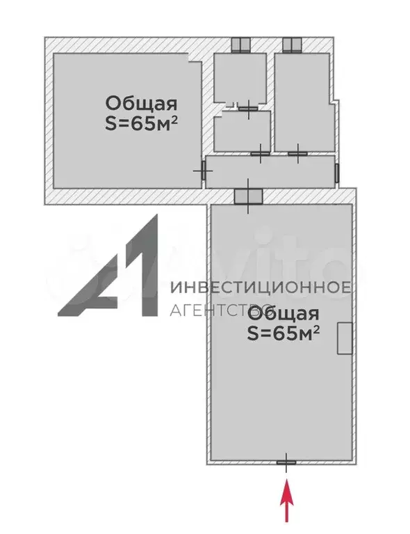 По соседству с Монеткой, 130м2 - Фото 0