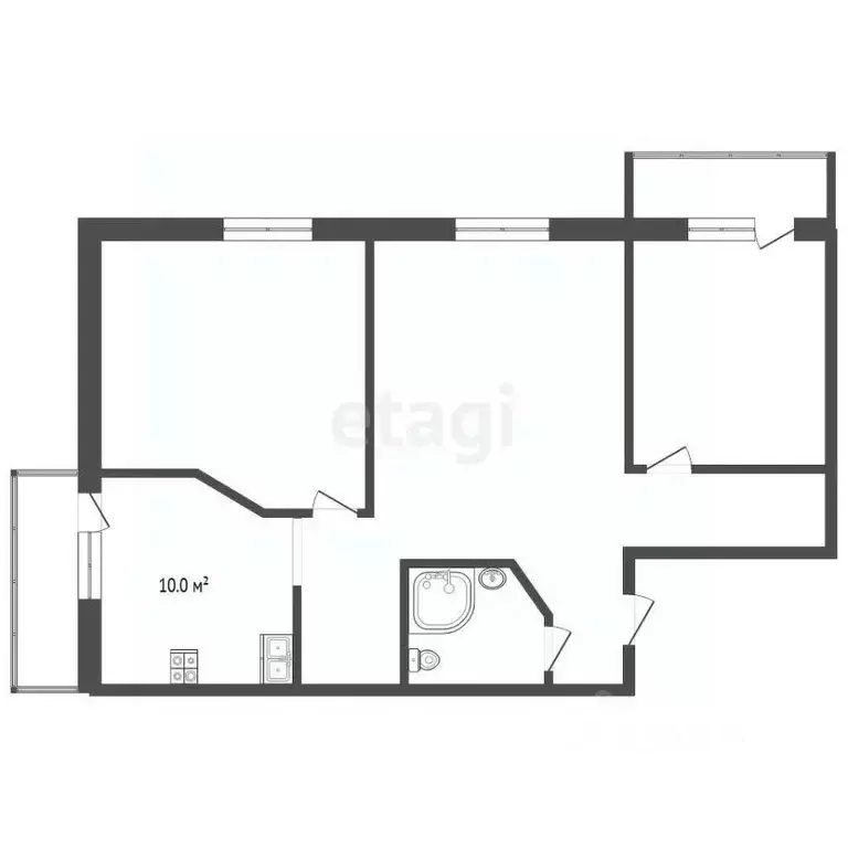 3-к кв. Тамбовская область, Тамбов Андреевская ул., 96 (94.2 м) - Фото 1
