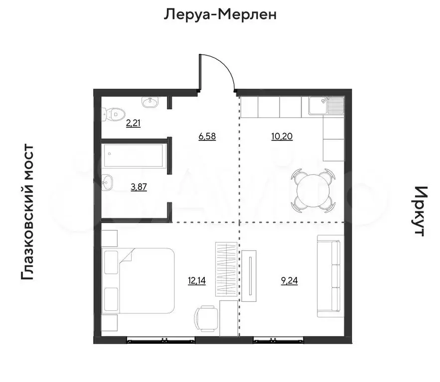 2-к. квартира, 44,2 м, 14/19 эт. - Фото 0