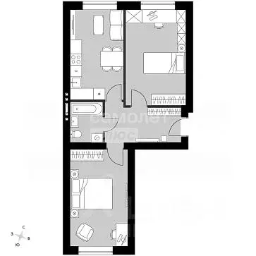 2-к кв. Московская область, Апрелевка Наро-Фоминский городской округ, ... - Фото 2