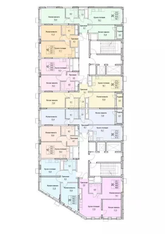 2-к кв. Московская область, Мытищи ул. Академика Каргина, 26А (46.6 м) - Фото 1