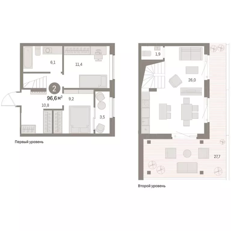 2-комнатная квартира: Курган, жилой район Центральный, ЖК Дом Кино ... - Фото 2