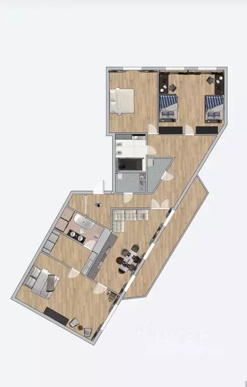 5-к кв. Москва ул. Ивана Бабушкина, 10 (160.6 м) - Фото 1
