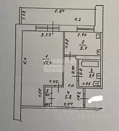 1-к кв. Татарстан, Казань ул. Сафиуллина, 42 (37.0 м) - Фото 2