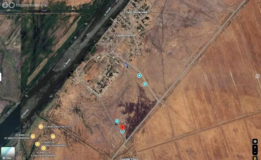 Участок в Икрянинский район, посёлок Старо-Волжский (5.38 м) - Фото 2