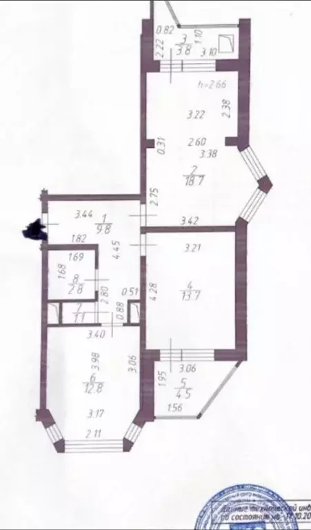 2-к кв. Московская область, Красногорск бул. Красногорский, 3 (65.0 м) - Фото 2