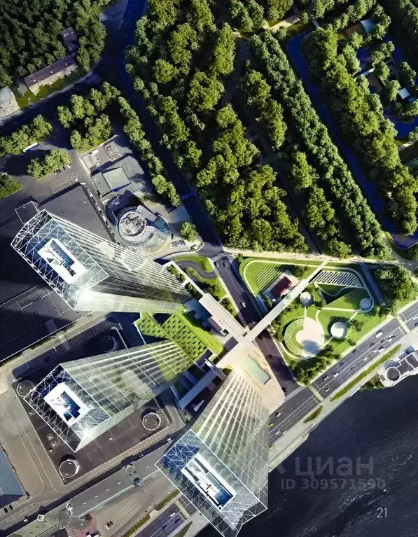 2-к кв. Москва Краснопресненская наб., 14Ак2 (69.0 м) - Фото 1