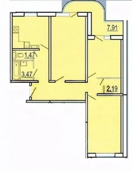 3-к кв. Курская область, Курск просп. Вячеслава Клыкова, 7 (78.8 м) - Фото 2