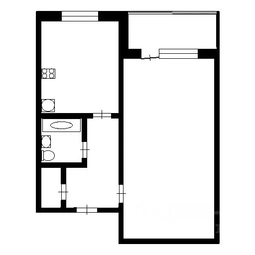 1-к кв. Омская область, Омск ул. Дмитриева, 15/5 (29.0 м) - Фото 1