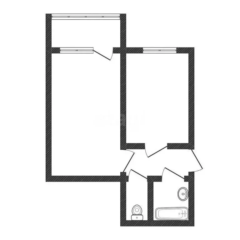 2-комнатная квартира: Тверь, улица Коробкова, 16 (32 м) - Фото 1