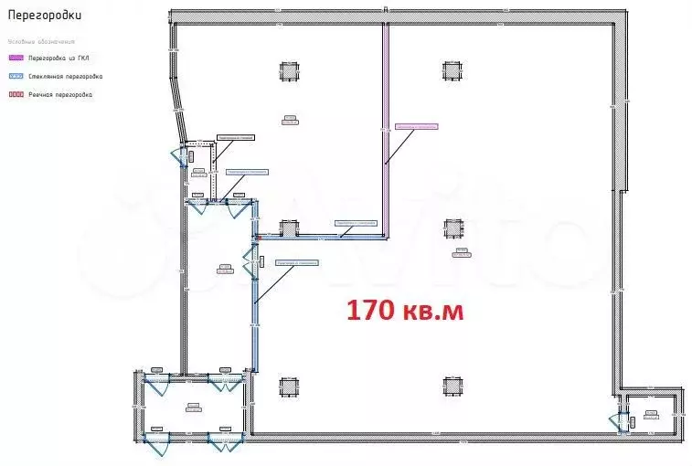 Торговая площадь, 170 кв.м, деление - Фото 0