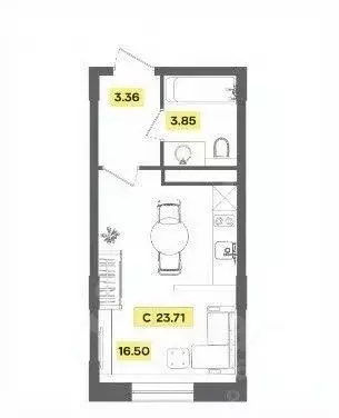 Студия Московская область, Солнечногорск городской округ, Радумля пгт, ... - Фото 2