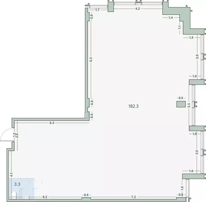 Офис (185.6 м) - Фото 1