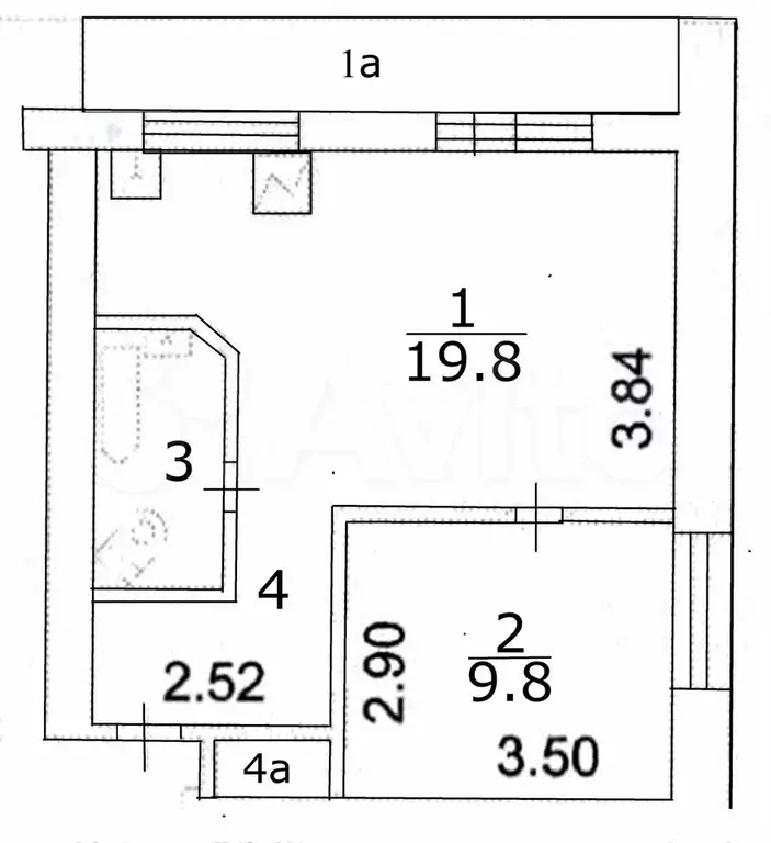 2-к. квартира, 38,5 м, 14/14 эт. - Фото 0